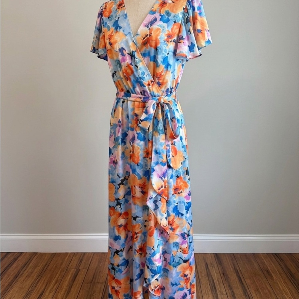 Nicole Miller Maxi Dress High-Low